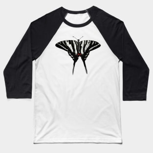 Zebra Swallowtail Butterfly Drawing Baseball T-Shirt